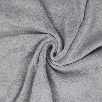 Polar fleece fabric in grey