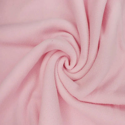 Polar fleece fabric in baby pink