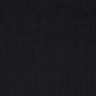 Black pure linen fabric