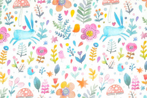 Easter rabbits fabric