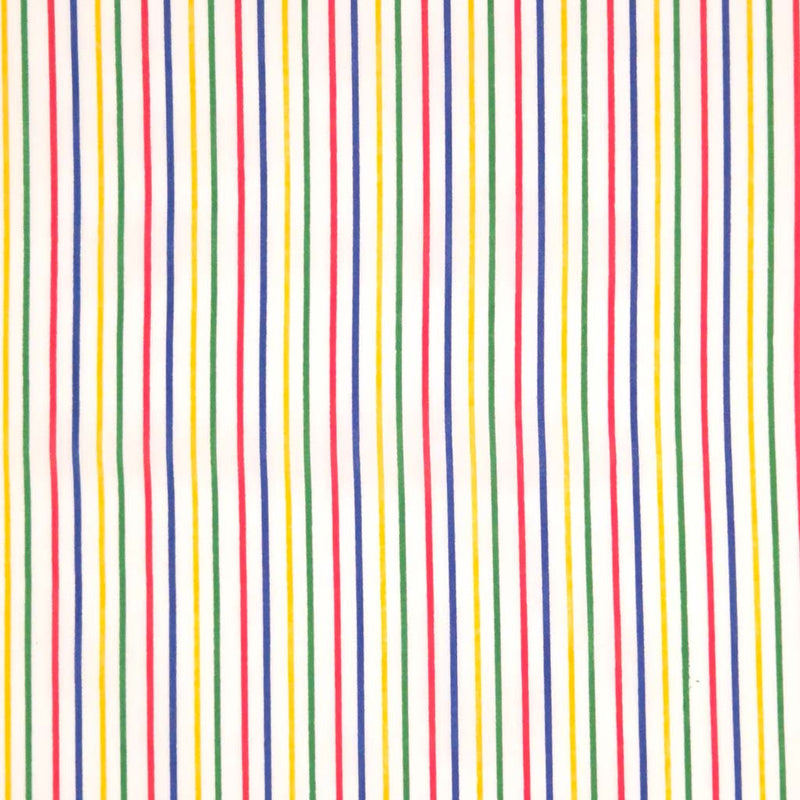 Pattern of multicolored vertical stripes on a white background