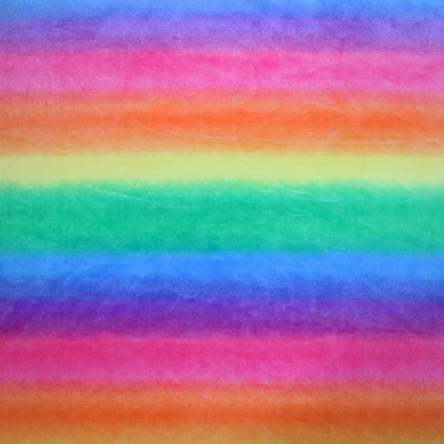 Rainbow cuddle fleece fabric