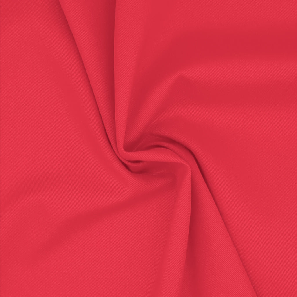 Plain 100 Cotton Drill Fabric Red Fabric Love
