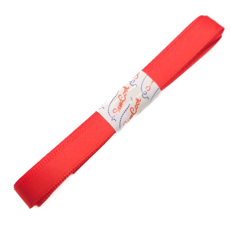 Red satin ribbon 10mm wide