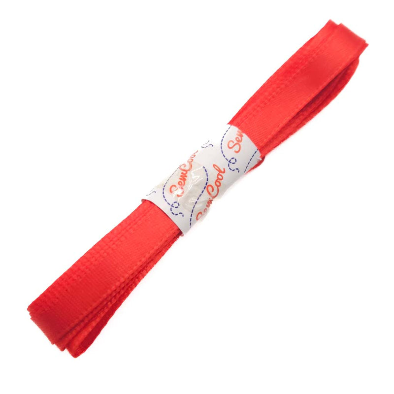 Red satin ribbon 7mm wide
