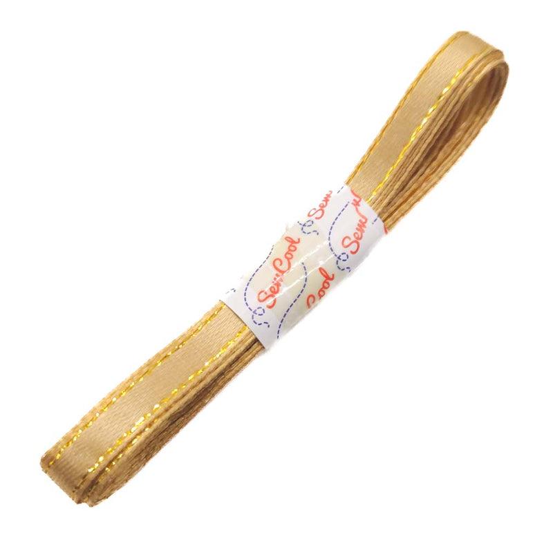 Gold ribbon with gold edging