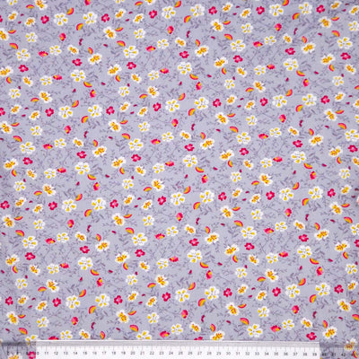 Majestic Floral Woven Viscose - Dark Grey
