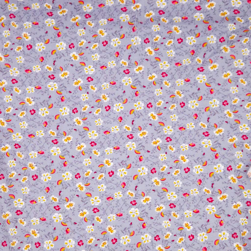 Majestic Floral Woven Viscose - Dark Grey