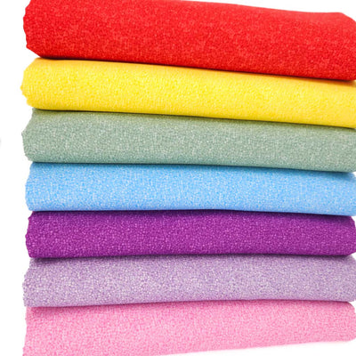 A bundle of seven colourful Brighton blender fabrics by Stof