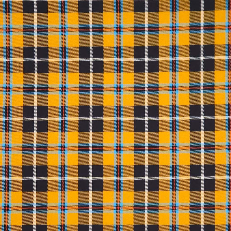 Cornish tartan printed on a polyviscose fabric