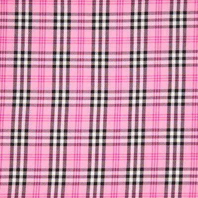 PolyViscose Tartan - Clueless Pink - Dressmaking Fabric