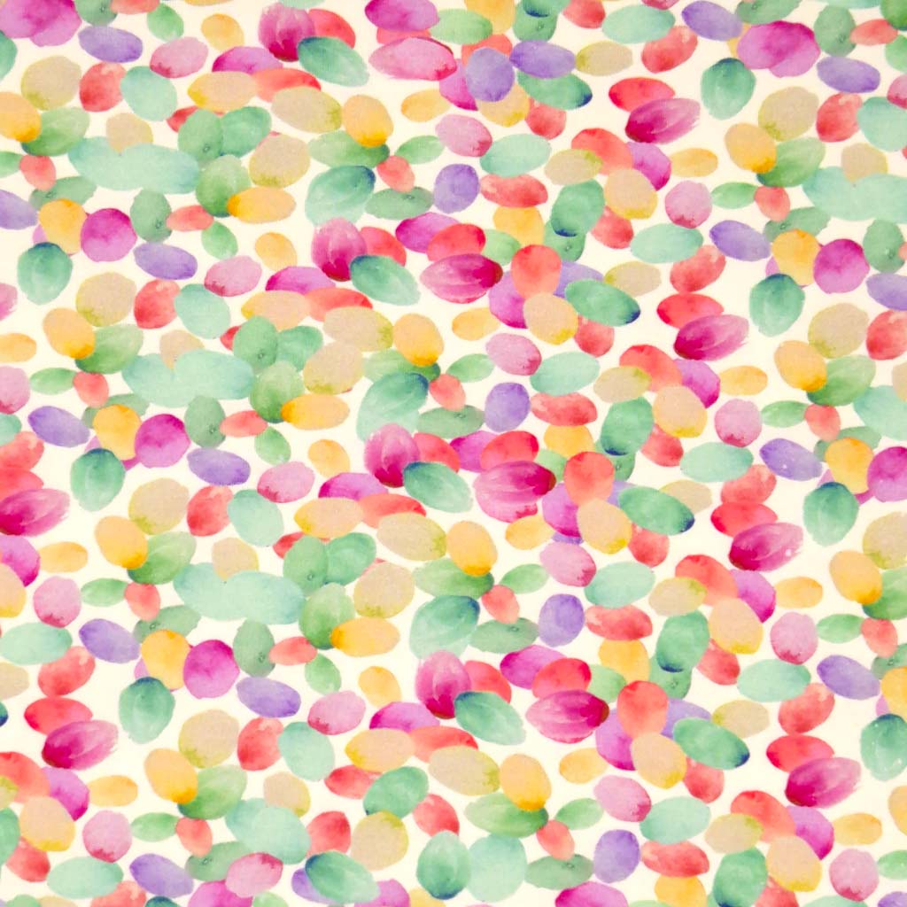 Watercolour petals printed on a viscose jersey fabric