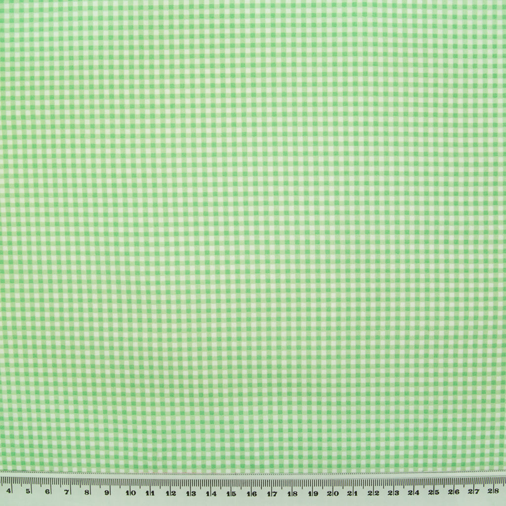Rose & Hubble Mint Mini Check - 100% Cotton Poplin