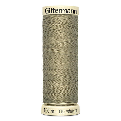 100m green/brown gutermann sew all thread