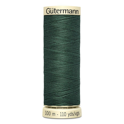 100m dark green gutermann sew all thread