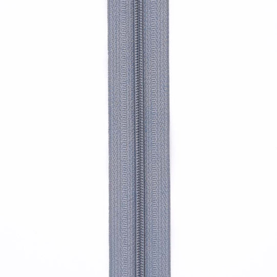 Continuous Zip Tape - No 3 Nylon 3mm - Light Grey