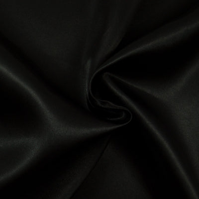 A budget black satin fabric