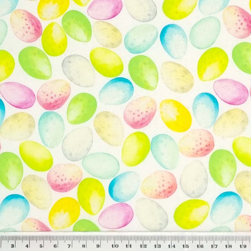 Fat Quarter Bundle - Easter Eggs & Bunnies - Cotton Fabric