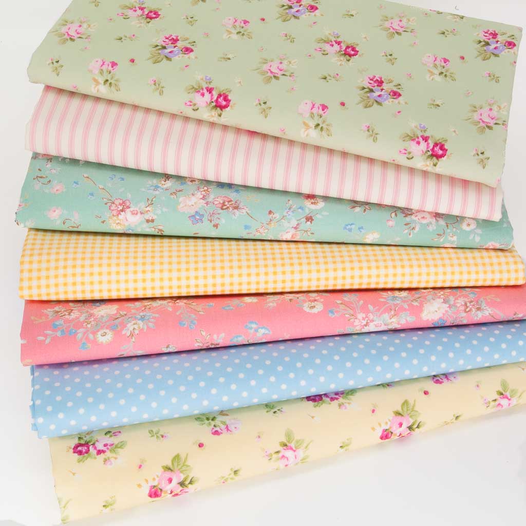 Fat Quarter Bundle - Rose Spray - 100% Cotton Fabric – Fabric Love