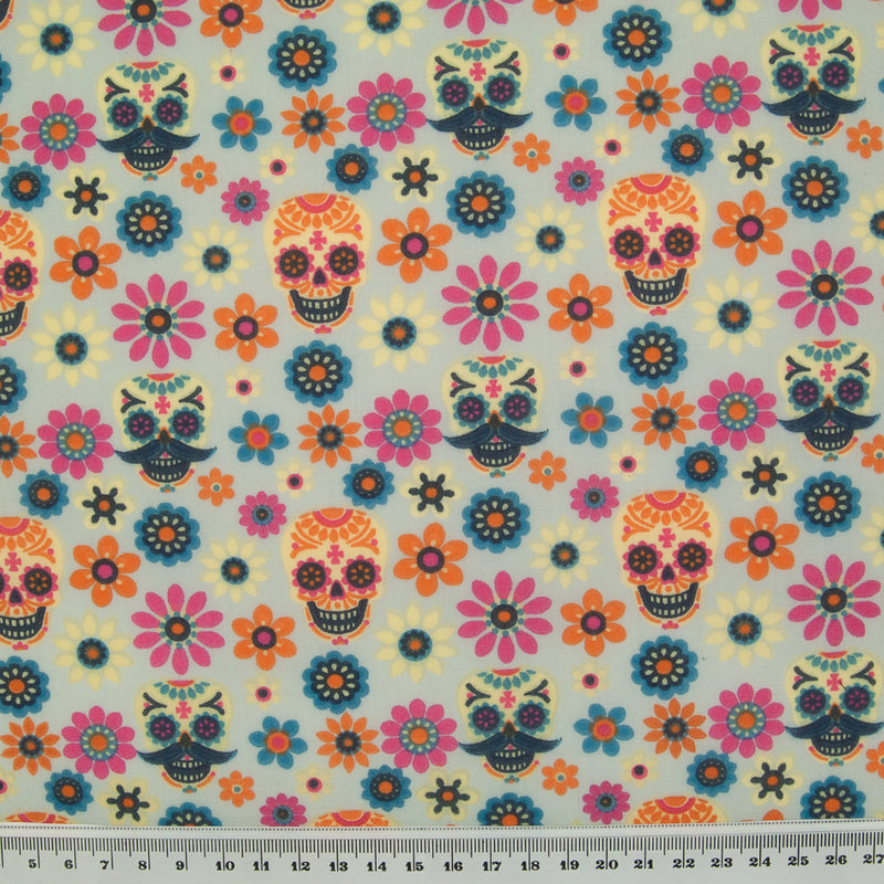 Halloween Sugar Skull Bundle - Fat Quarters - Polycotton