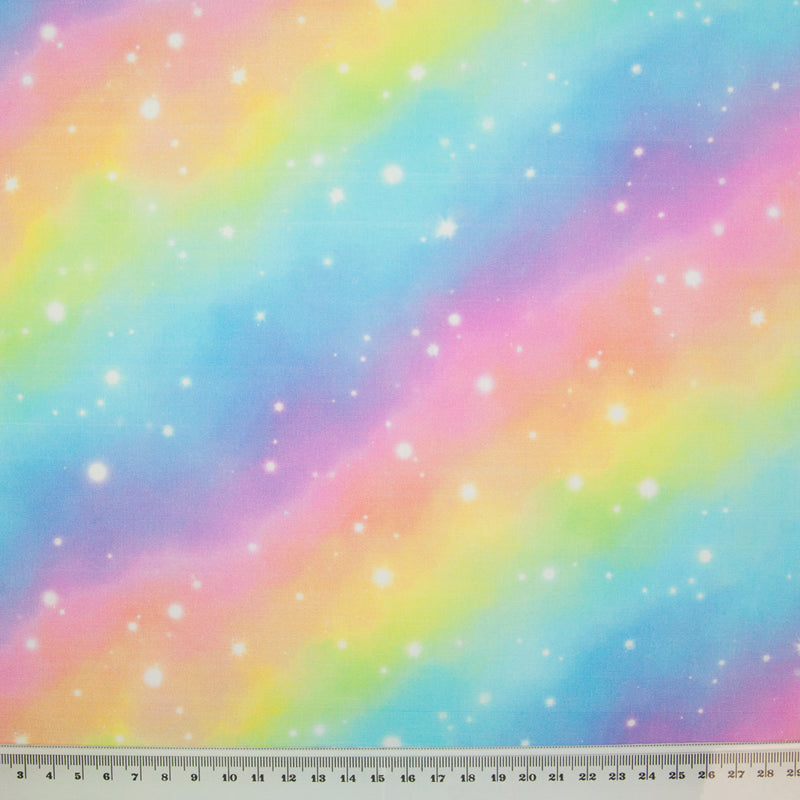 Rainbow Galaxy -  100% Cotton Fabric