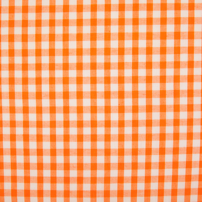 1/4" Corded Gingham Check - Orange