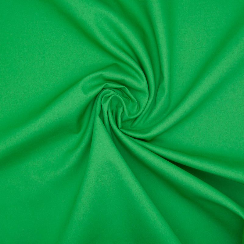 100% Cotton Poplin Plain - Emerald Green