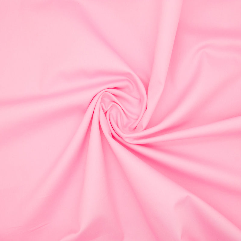 100% Cotton Poplin Plain - Pink