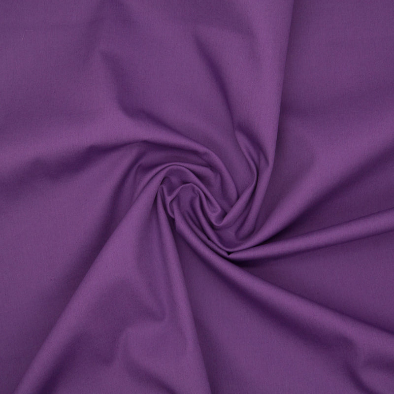 100% Cotton Poplin Plain - Purple