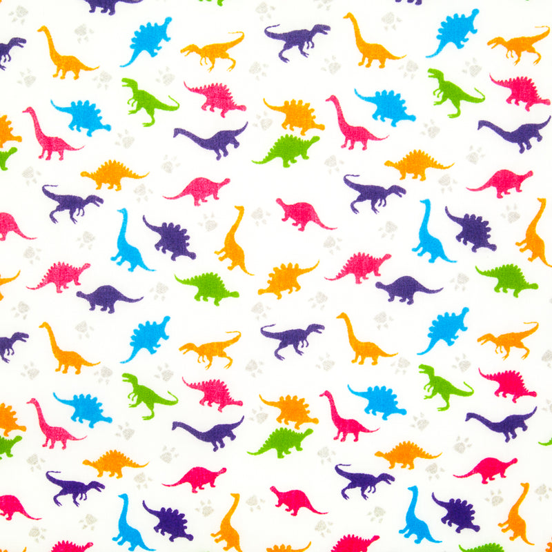 Mini Dinosaurs - Polycotton Fabric