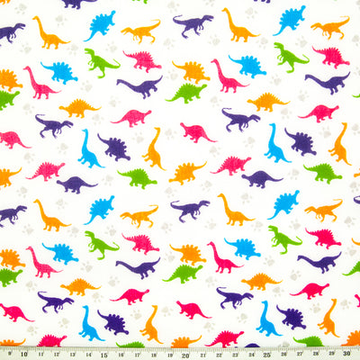 Mini Dinosaurs - Polycotton Fabric