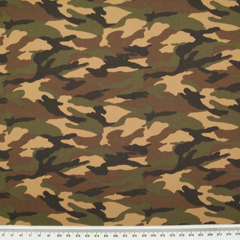 Woodland Camouflage by Rose & Hubble - 100% Cotton Poplin