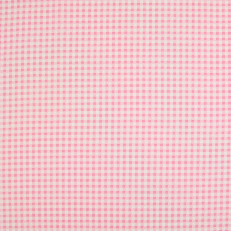 Rose & Hubble Pink Mini Check -  100% Cotton Poplin