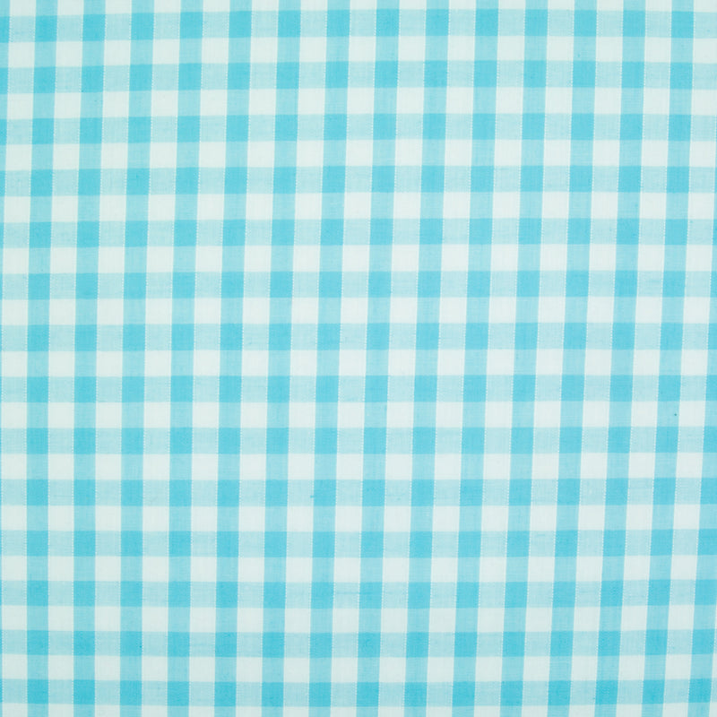 1/4" Corded Gingham Check - Turquoise