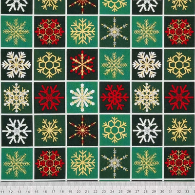 Christmas Cotton Fat Quarter Bundle - Holly & Floral - Red