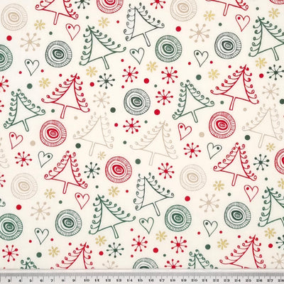 Christmas Fat Quarter Bundle - Cotton Fabric - Reindeer & Tartan