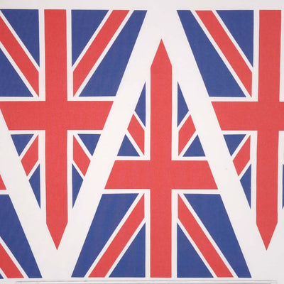 Union jack bunting flags printed on 100% cotton fabric