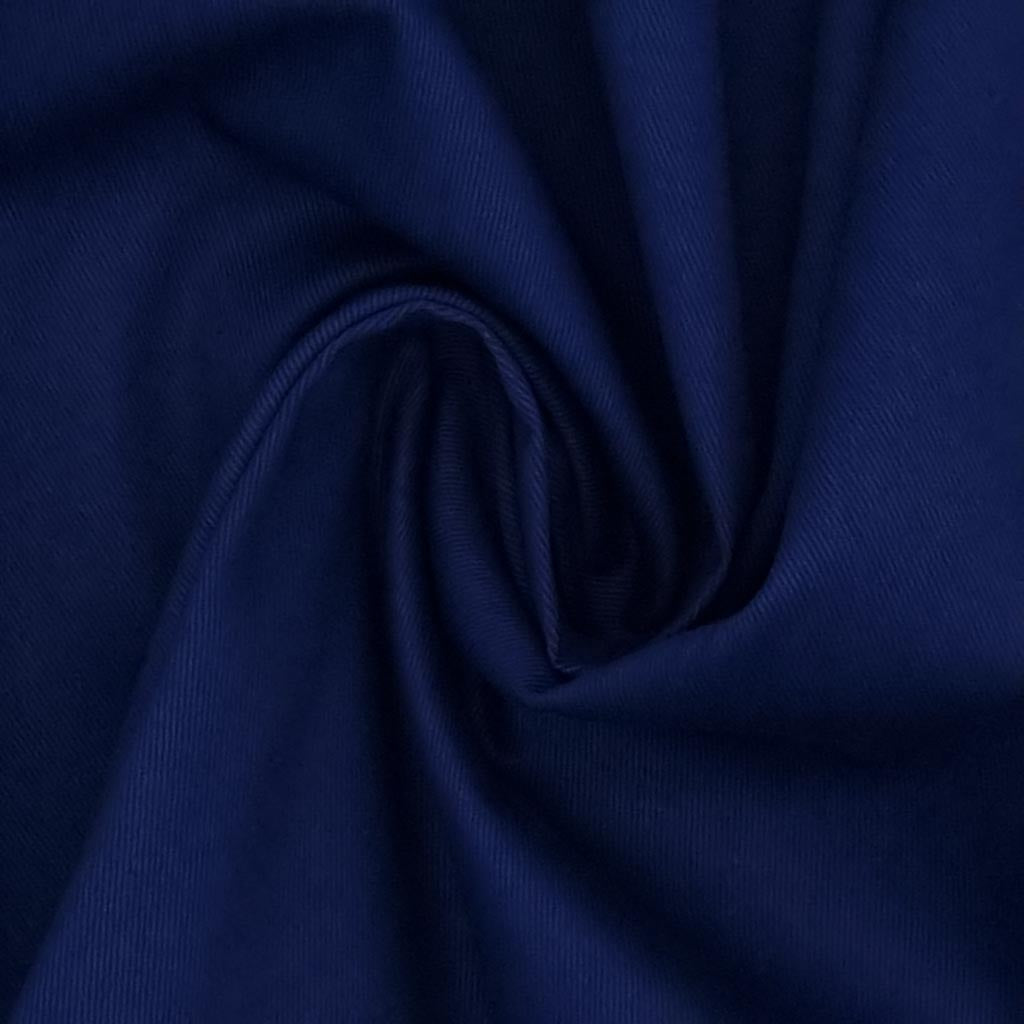 Plain 100% Cotton Drill Fabric - Navy – Fabric Love