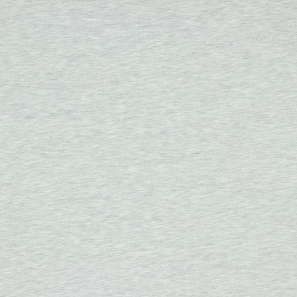 A plain french terry jersey fabric in ecru melange
