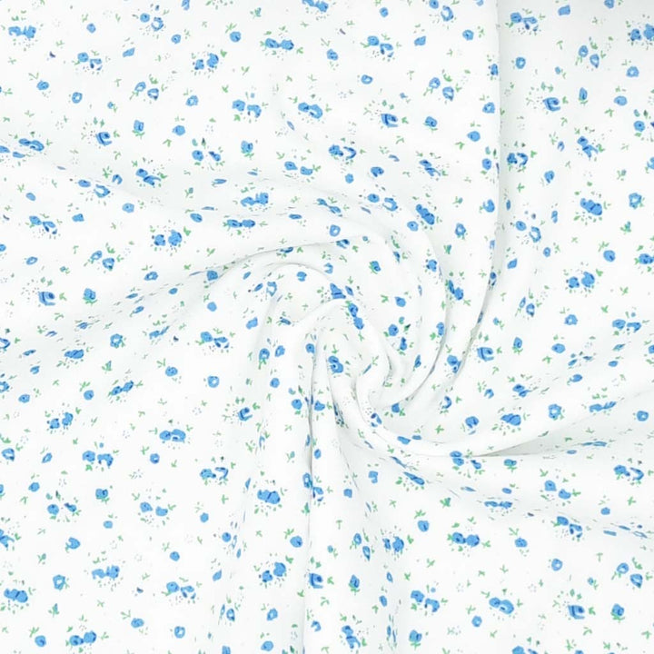 Blue print fabric cheap