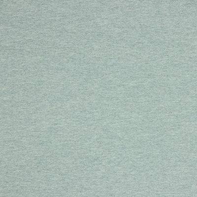 A plain french terry jersey fabric in green melange