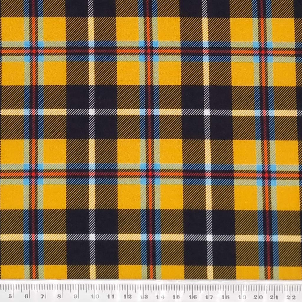 100% Cotton Fabric - Cornish Tartan by Little Johnny - Fabric Love